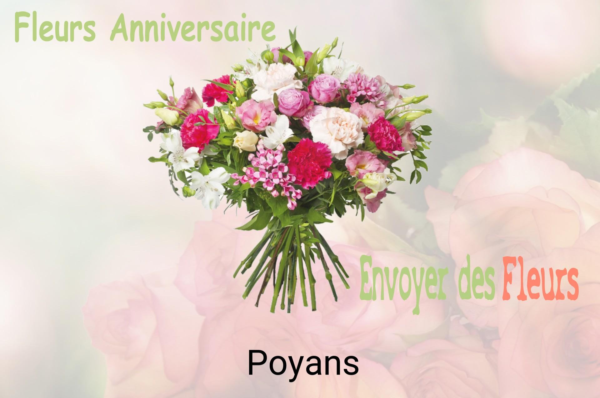 Bouquet de fleurs d’anniversaire livré à Poyans