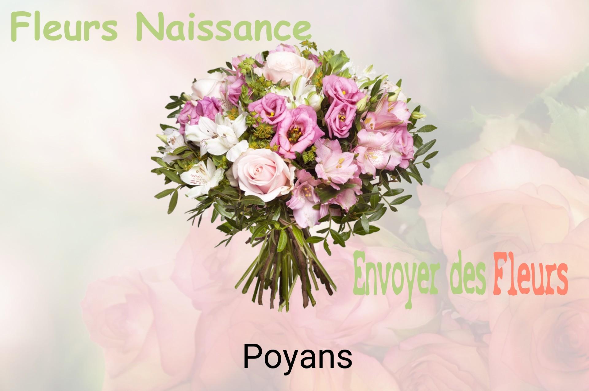 Bouquet de fleurs de naissance livré à Poyans